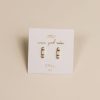 Jewelry jaxkelly Studs | Bar Opal - White