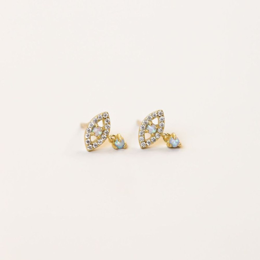 Jewelry jaxkelly Studs | Opal Evil Eye Drop