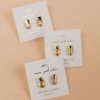 Jewelry jaxkelly Studs | Gold Dip Smoky Quartz Point