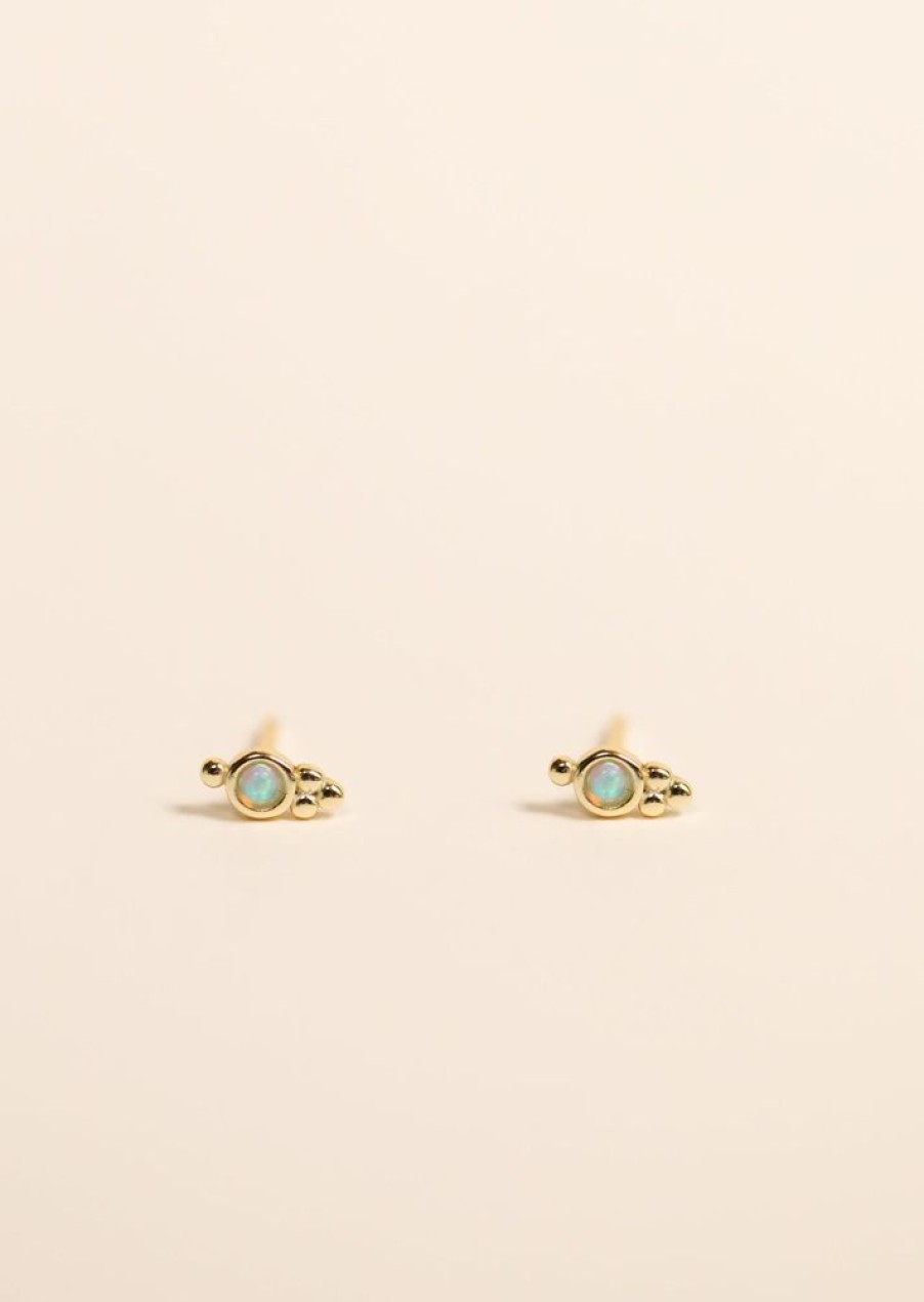 Jewelry jaxkelly Studs | Tri Ball Studs - Fire Opal