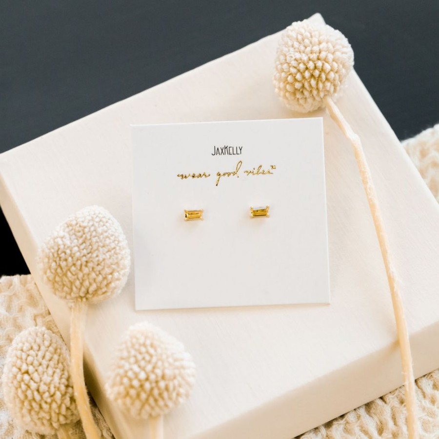 Jewelry jaxkelly Studs | Lemon Baguette