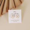 Jewelry jaxkelly Studs | Clear Quartz Gemstone Prong - Cleansing