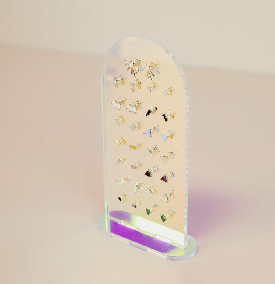 Jewelry jaxkelly | Iridescent Earring Display Stud Arch