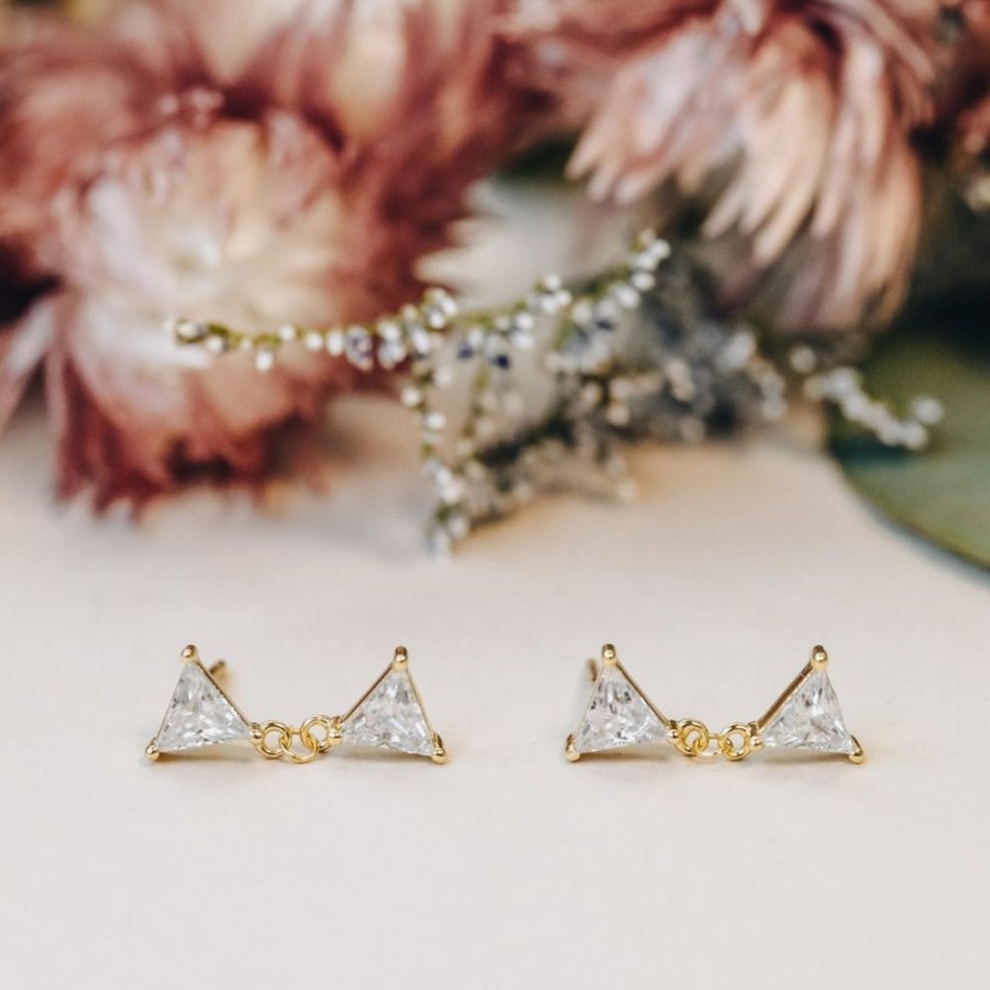 Jewelry jaxkelly Studs | Dual Triangle Drop