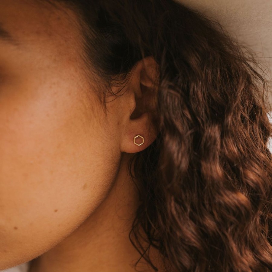 Jewelry jaxkelly Studs | Minimalist Hexagon