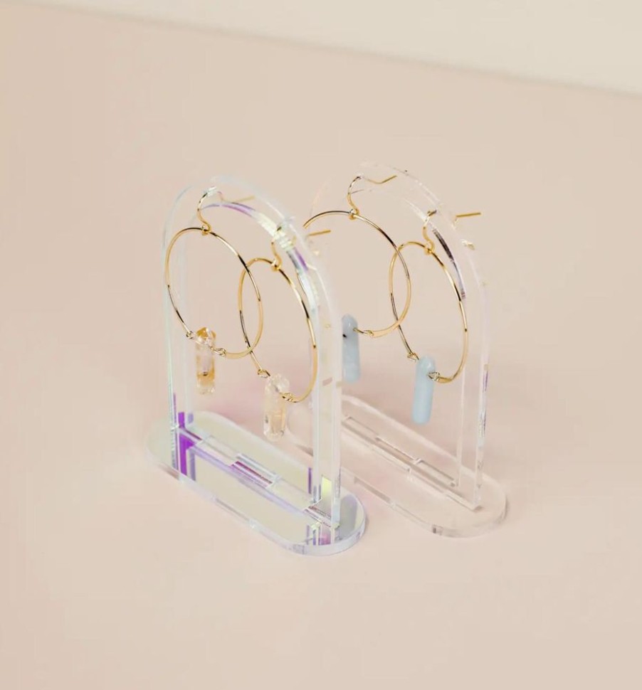 Jewelry jaxkelly | Iridescent Earring Display Hollow Arch