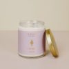 Candles jaxkelly | 9Oz Clear Crystal Candle - Amethyst - Healing