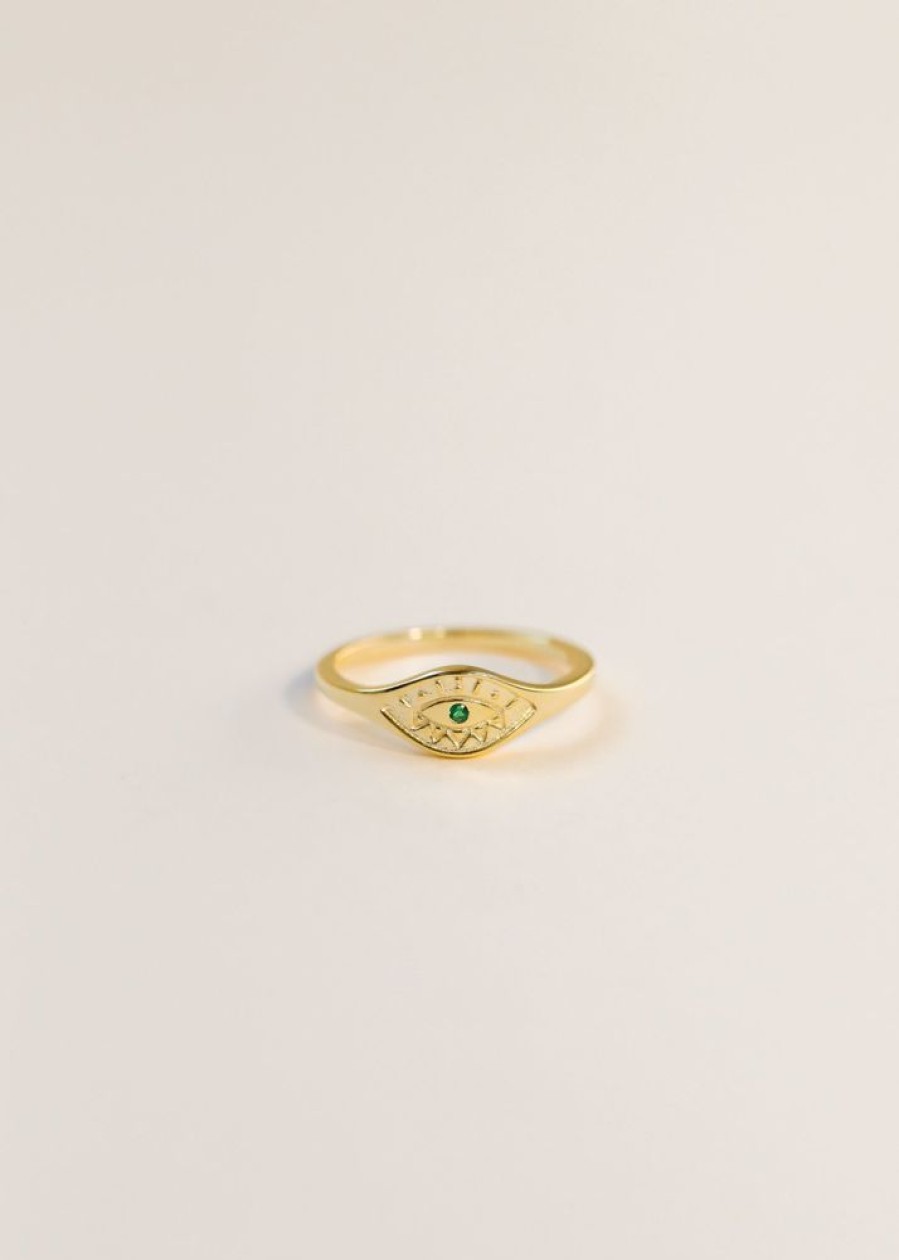 Jewelry jaxkelly | Emerald Evil Eye Ring