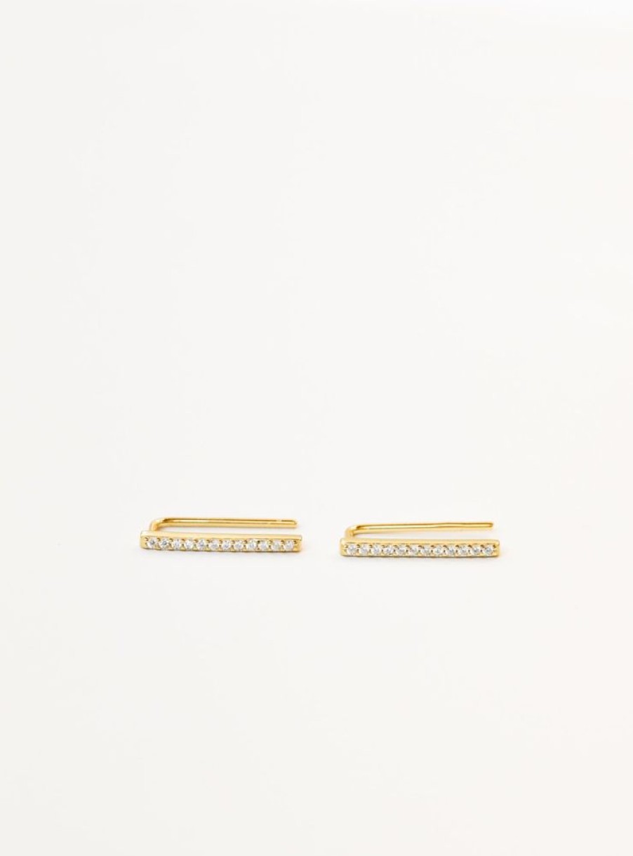 Jewelry jaxkelly Studs | Pave Ear Climber - White