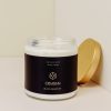 Candles jaxkelly | 16Oz Clear Crystal Candle - Obsidian - Block Negativity