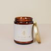 Candles jaxkelly | 9Oz Amber Crystal Candle - White Howlite - Mindfulness