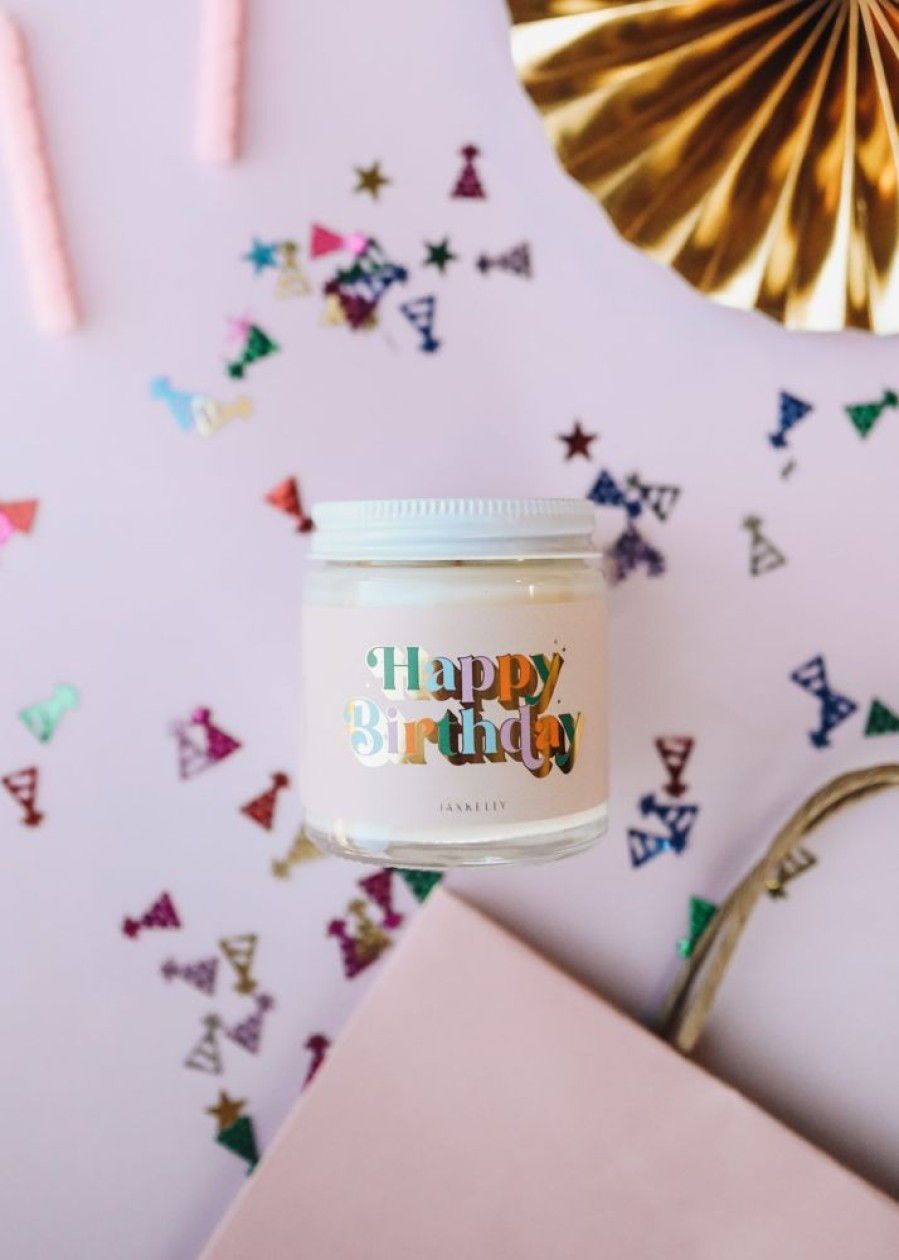 Candles jaxkelly | 4Oz - Happy Birthday Candle