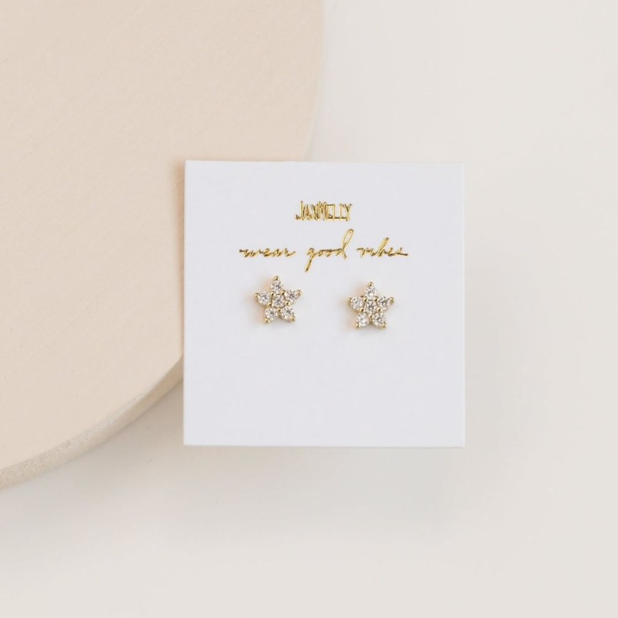 Jewelry jaxkelly Studs | Pave Flower