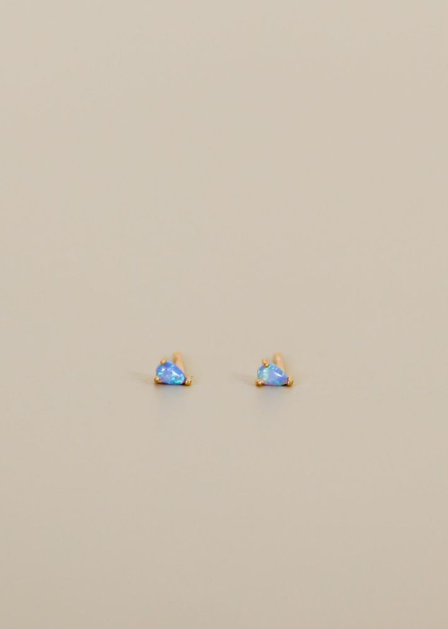 Jewelry jaxkelly Studs | Teardrop Earring - Fire Opal