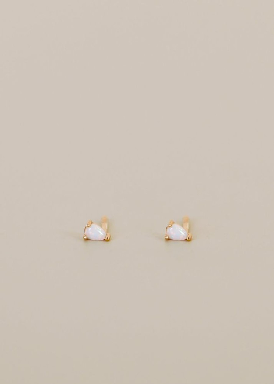 Jewelry jaxkelly Studs | Teardrop Earring - White Opal