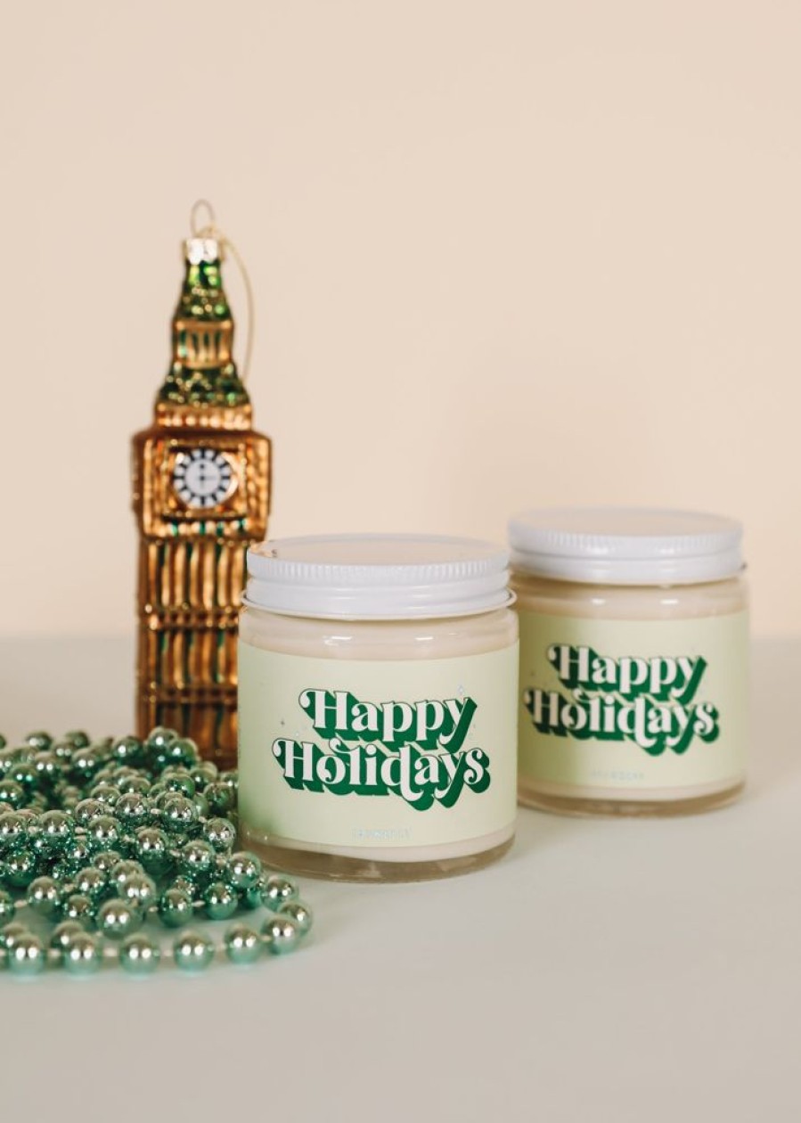 Candles jaxkelly | 4Oz Holiday Candle - Happy Holidays