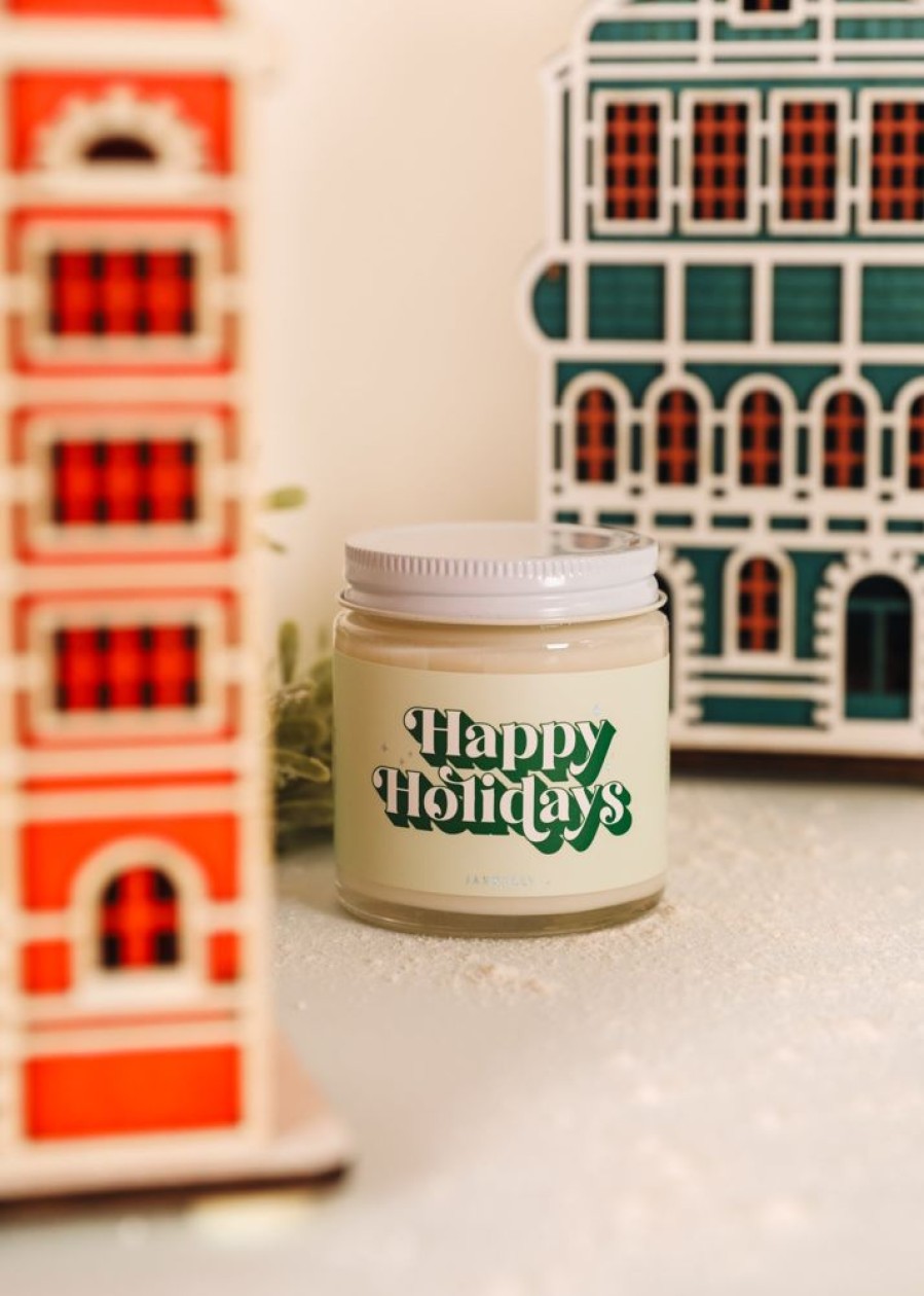 Candles jaxkelly | 4Oz Holiday Candle - Happy Holidays