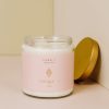 Candles jaxkelly | 16Oz Clear Crystal Candle - Rose Quartz - Love