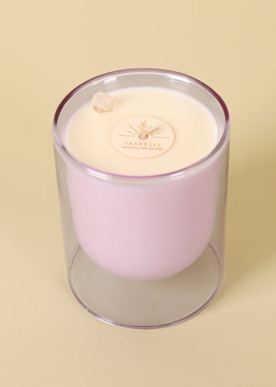 Candles jaxkelly | Periwinkle Scooped Candle - Ambiance Collection