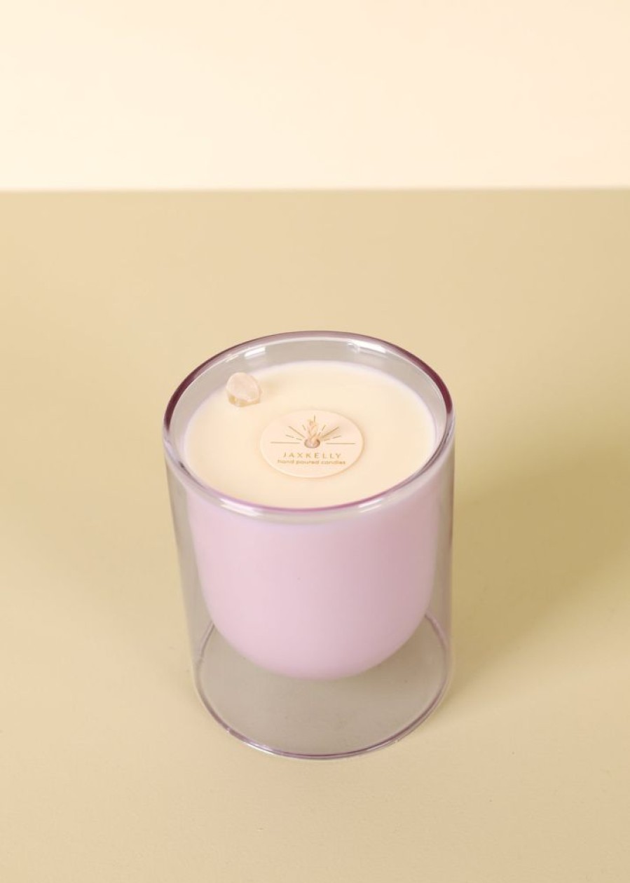 Candles jaxkelly | Periwinkle Scooped Candle - Ambiance Collection