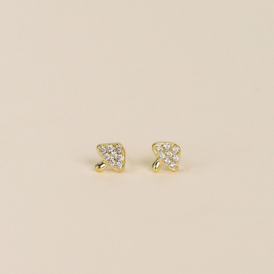 Jewelry jaxkelly Studs | Pave Mushroom