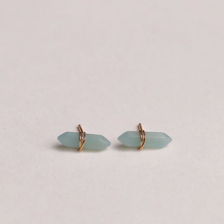 Jewelry jaxkelly Studs | Amazonite Mineral Point - Hope