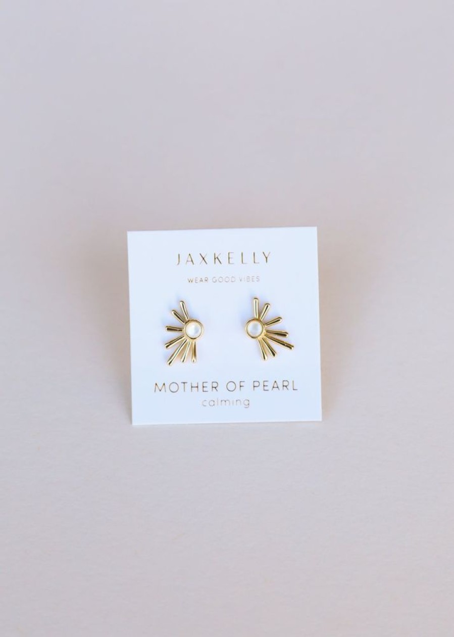 Jewelry jaxkelly Studs | Sun Ray - Mother Of Pearl