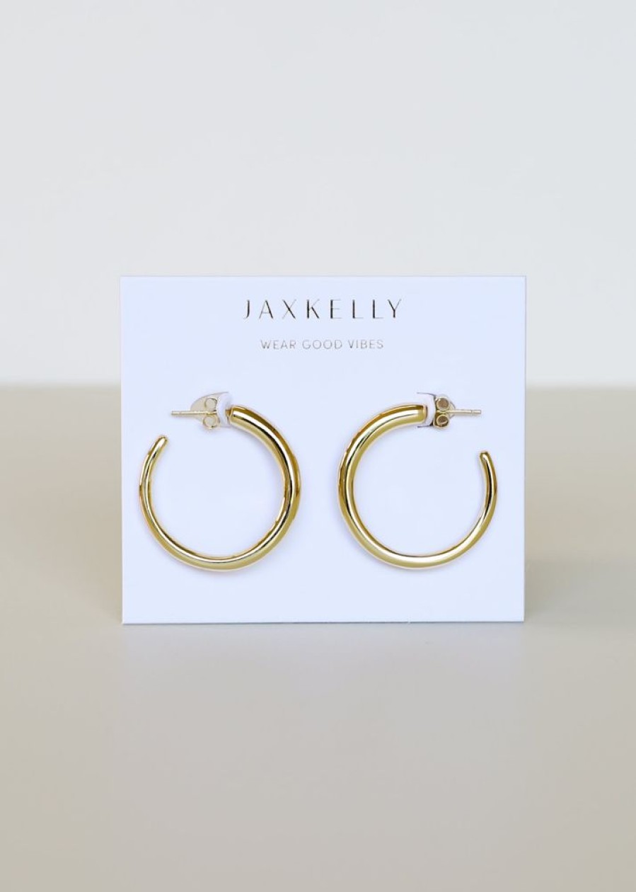 Jewelry jaxkelly Hoops | Gold Everyday Hoop - Medium