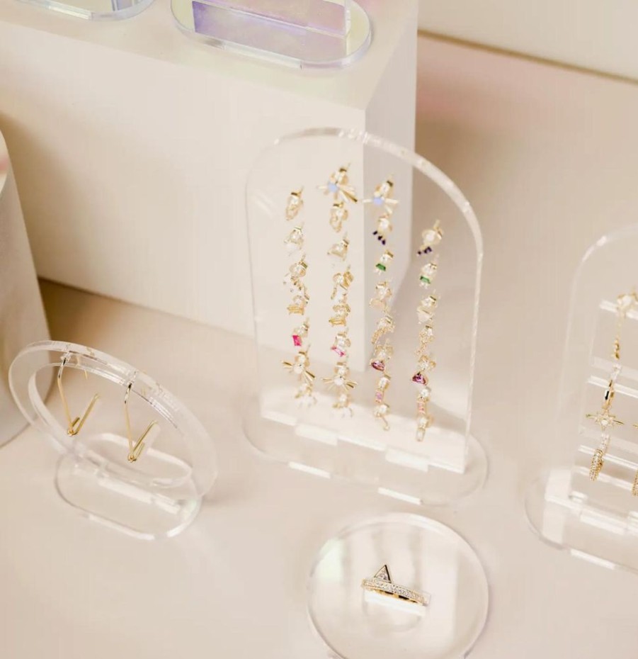 Jewelry jaxkelly | Clear Earring Display Stud Arch