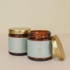 Candles jaxkelly | 4Oz Amber Crystal Candle - Moonstone - Good Luck