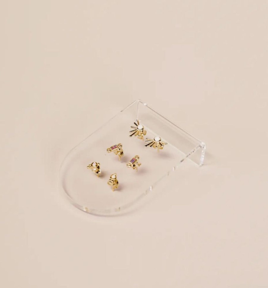 Jewelry jaxkelly | Clear Earring Display Bent Small