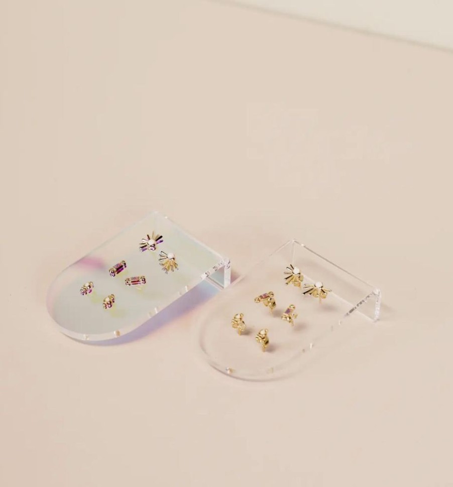 Jewelry jaxkelly | Clear Earring Display Bent Small