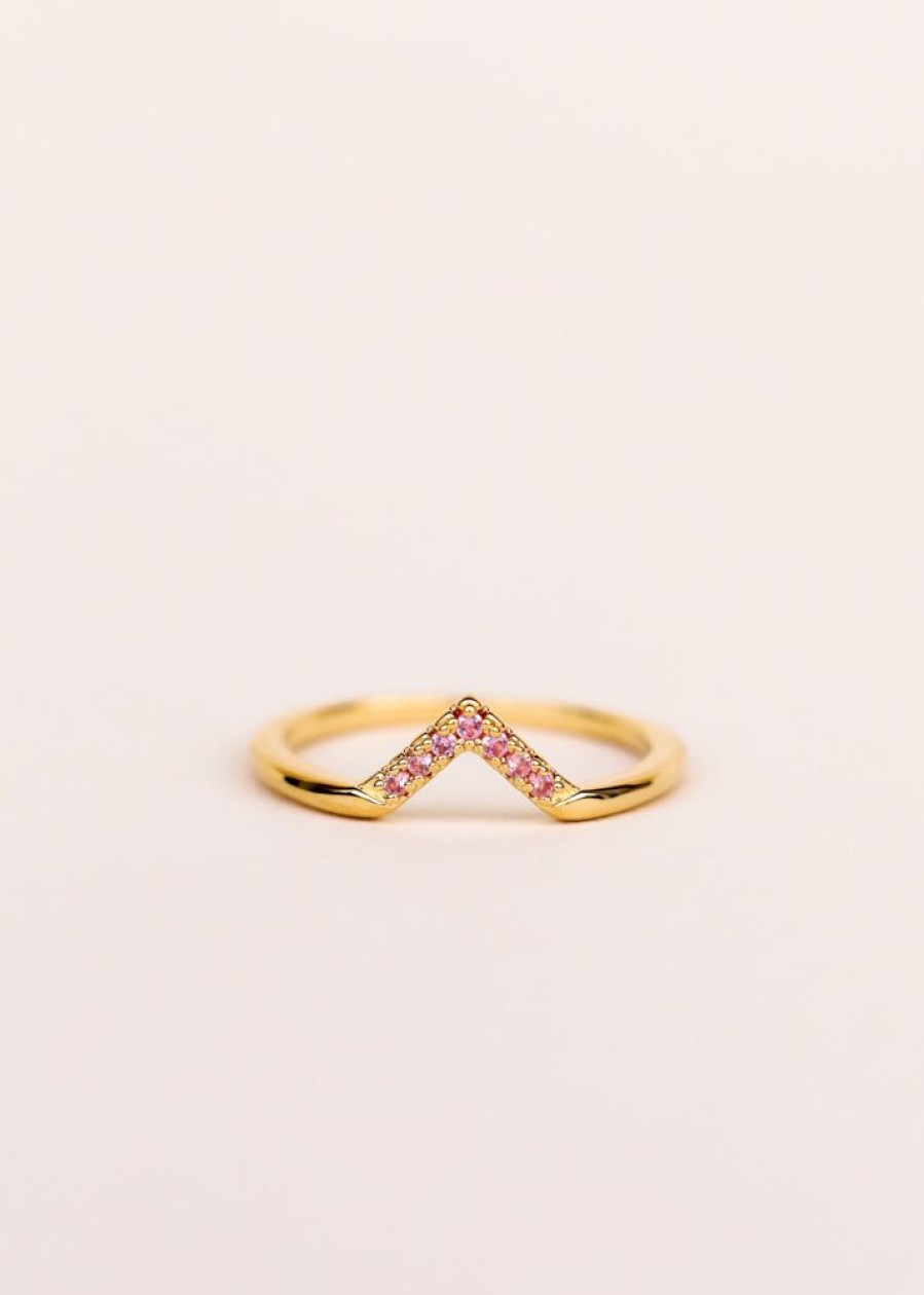 Jewelry jaxkelly | Pink Lambda Ring