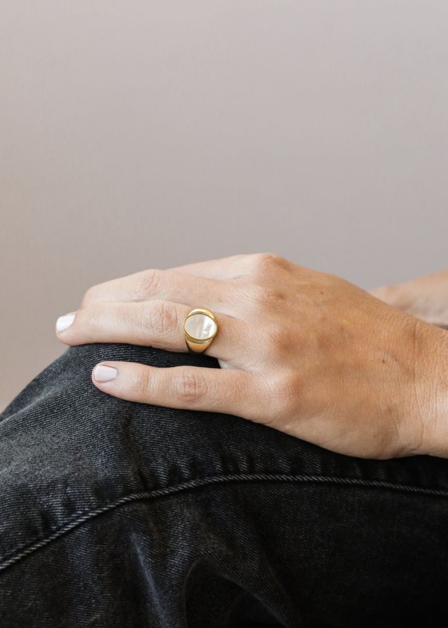 Jewelry jaxkelly | Mother Of Pearl Signet Ring