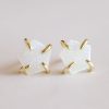 Jewelry jaxkelly Studs | White Druzy Prong