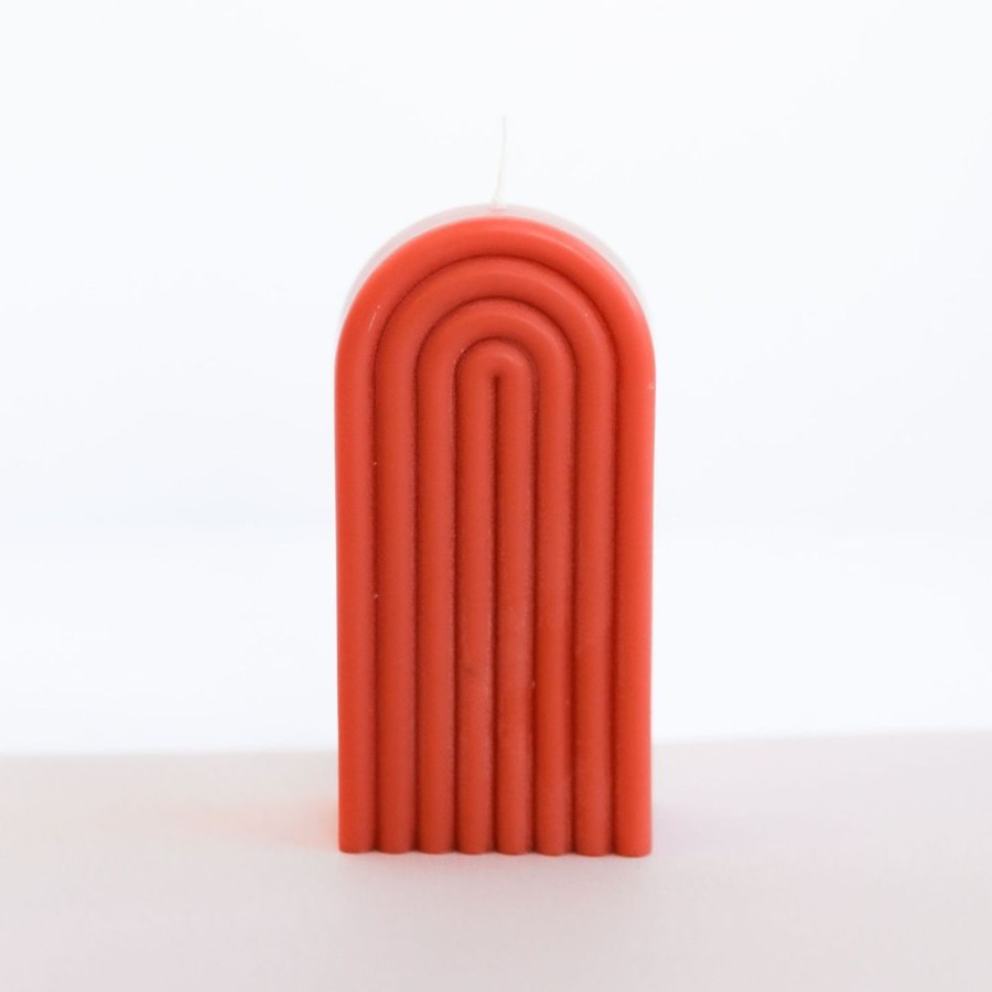 Candles jaxkelly | Tall Arch Coral Candle