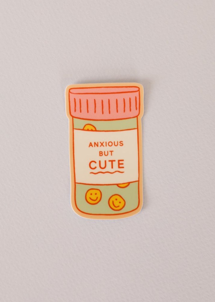 Crystals & Stickers jaxkelly | Sticker - Anxious But Cute