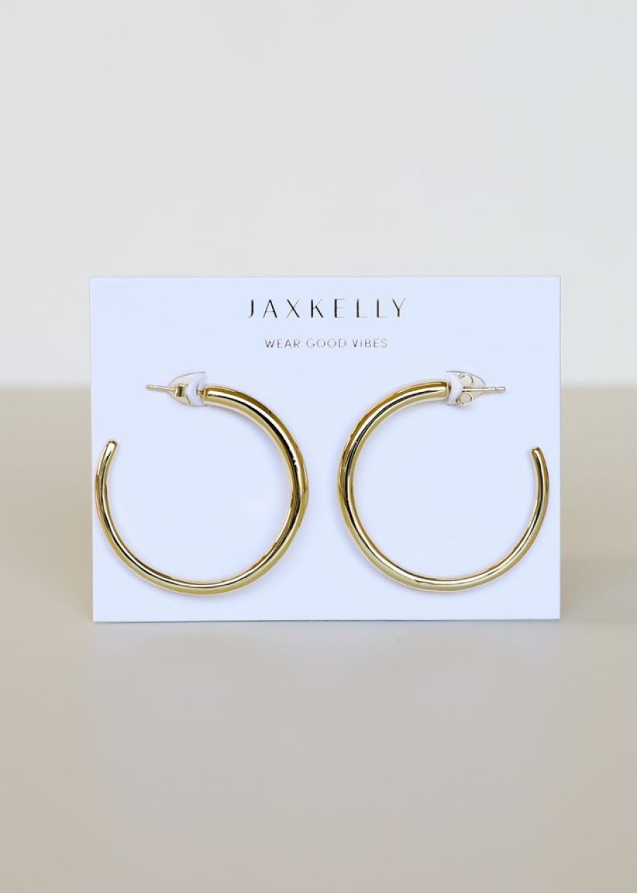 Jewelry jaxkelly Hoops | Gold Everyday Hoop - Large