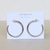 Jewelry jaxkelly Hoops | Silver Everyday Hoop - Large