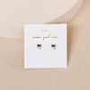 Jewelry jaxkelly Studs | Emerald Double Stud Stack