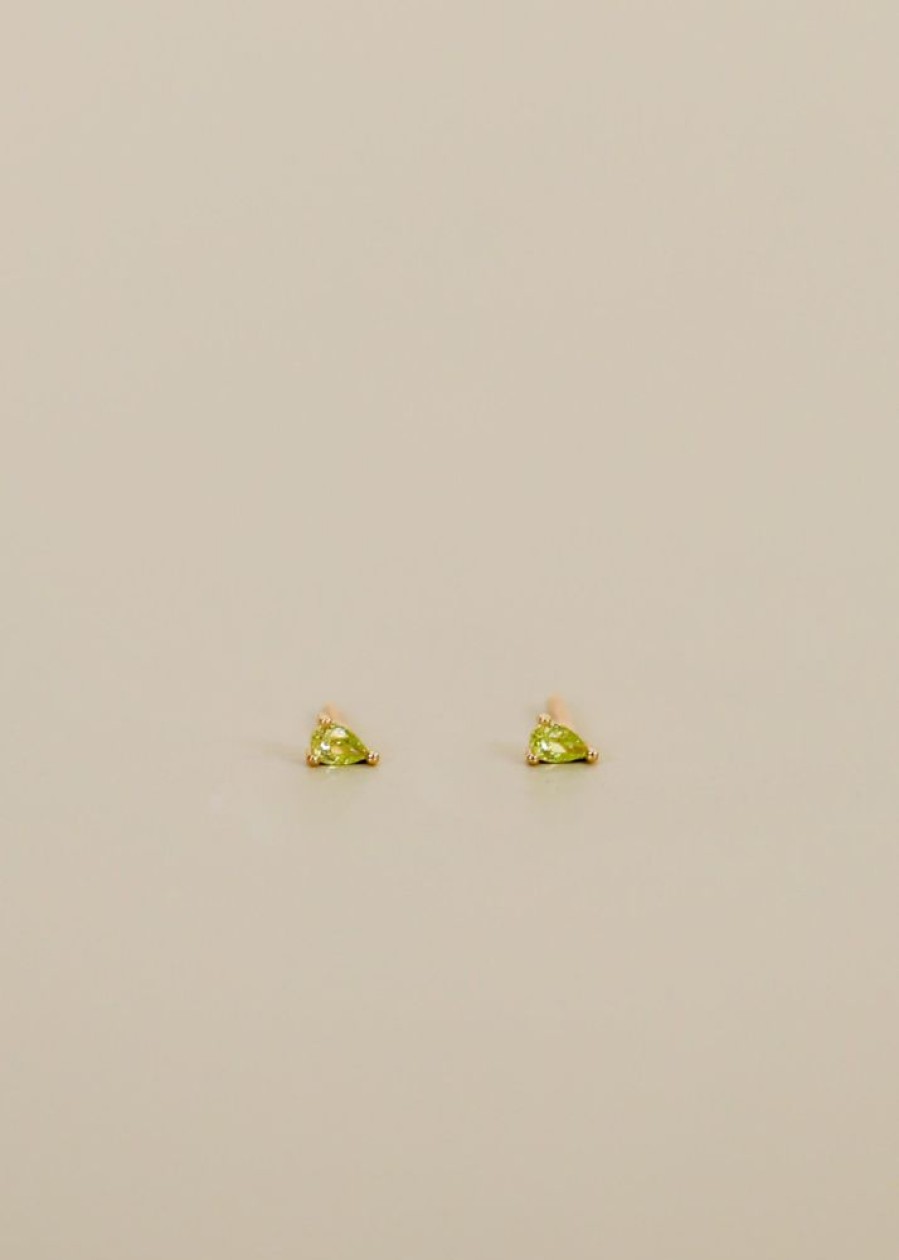 Jewelry jaxkelly Studs | Teardrop Earring - Light Green