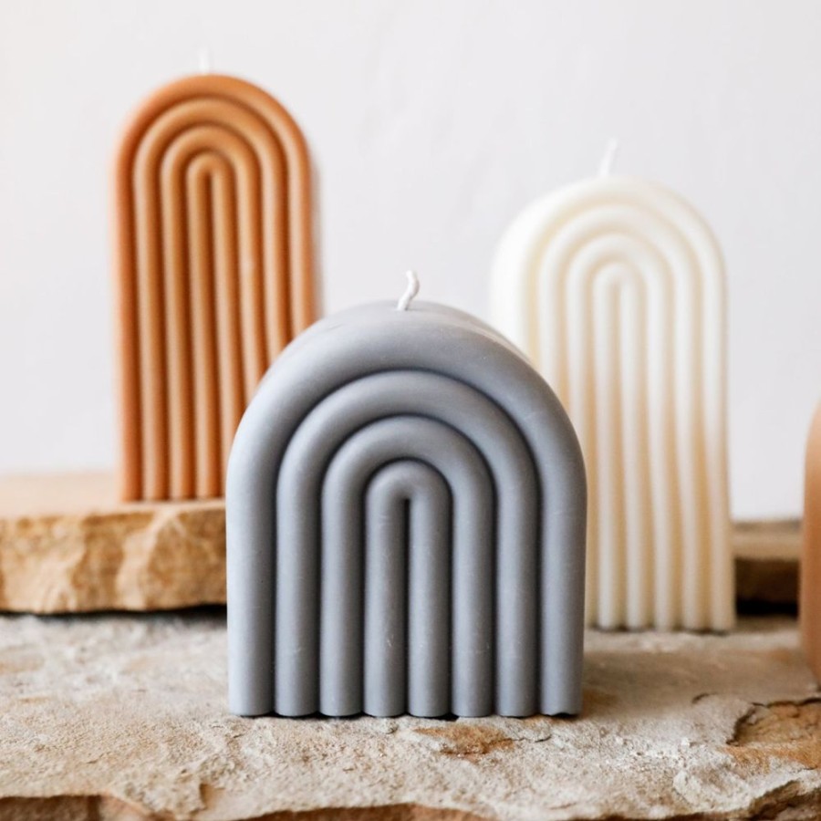 Candles jaxkelly | Short Arch Grey Candle