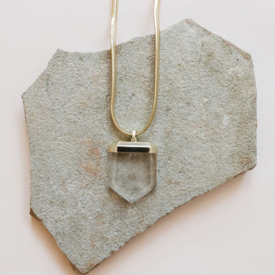 Jewelry jaxkelly | Clear Quartz Pendant Necklace