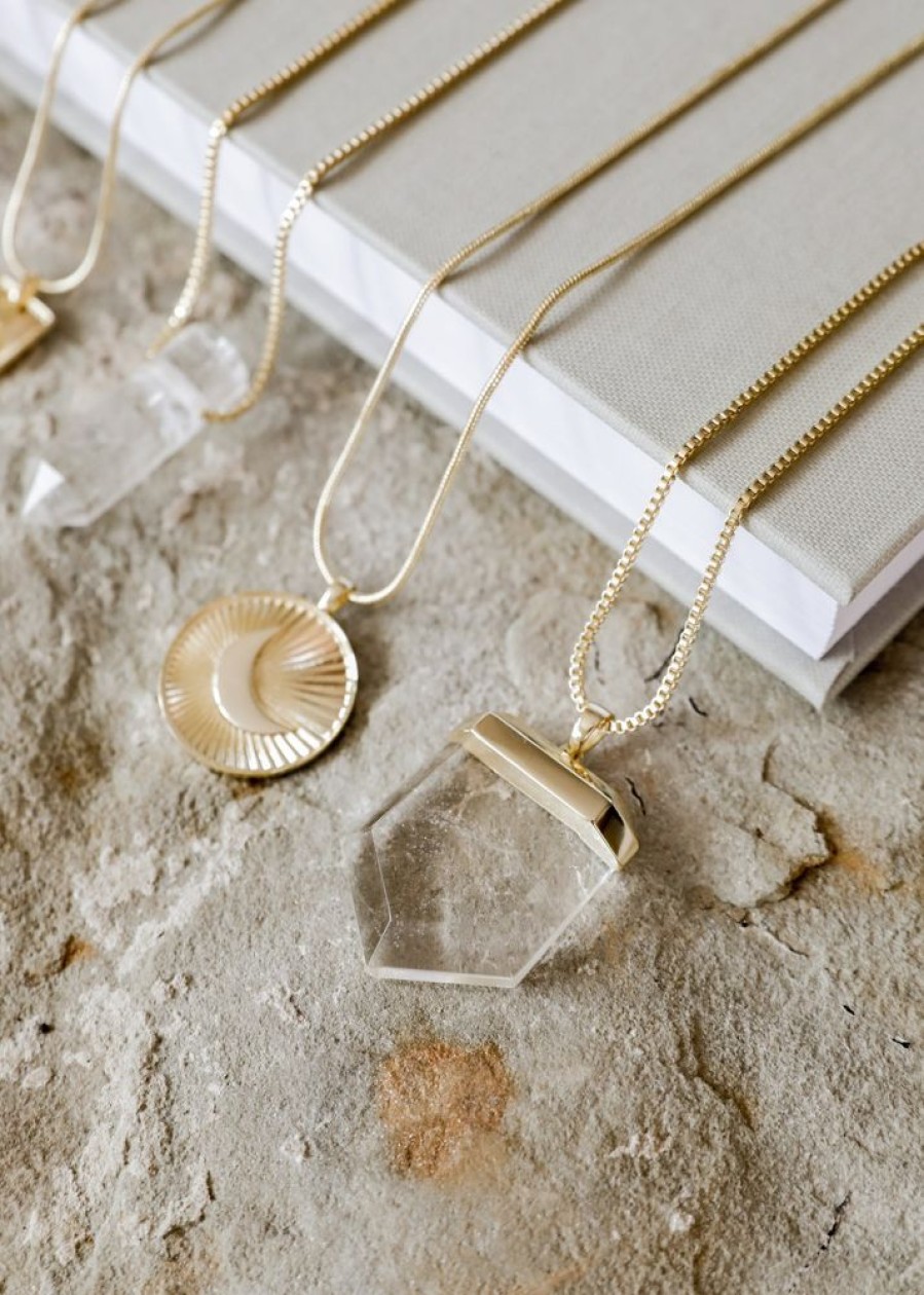 Jewelry jaxkelly | Clear Quartz Pendant Necklace