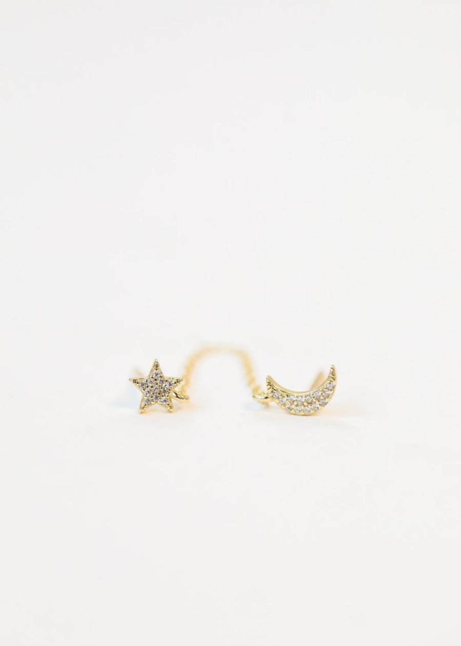 Jewelry jaxkelly Studs | Star & Moon Double Stud