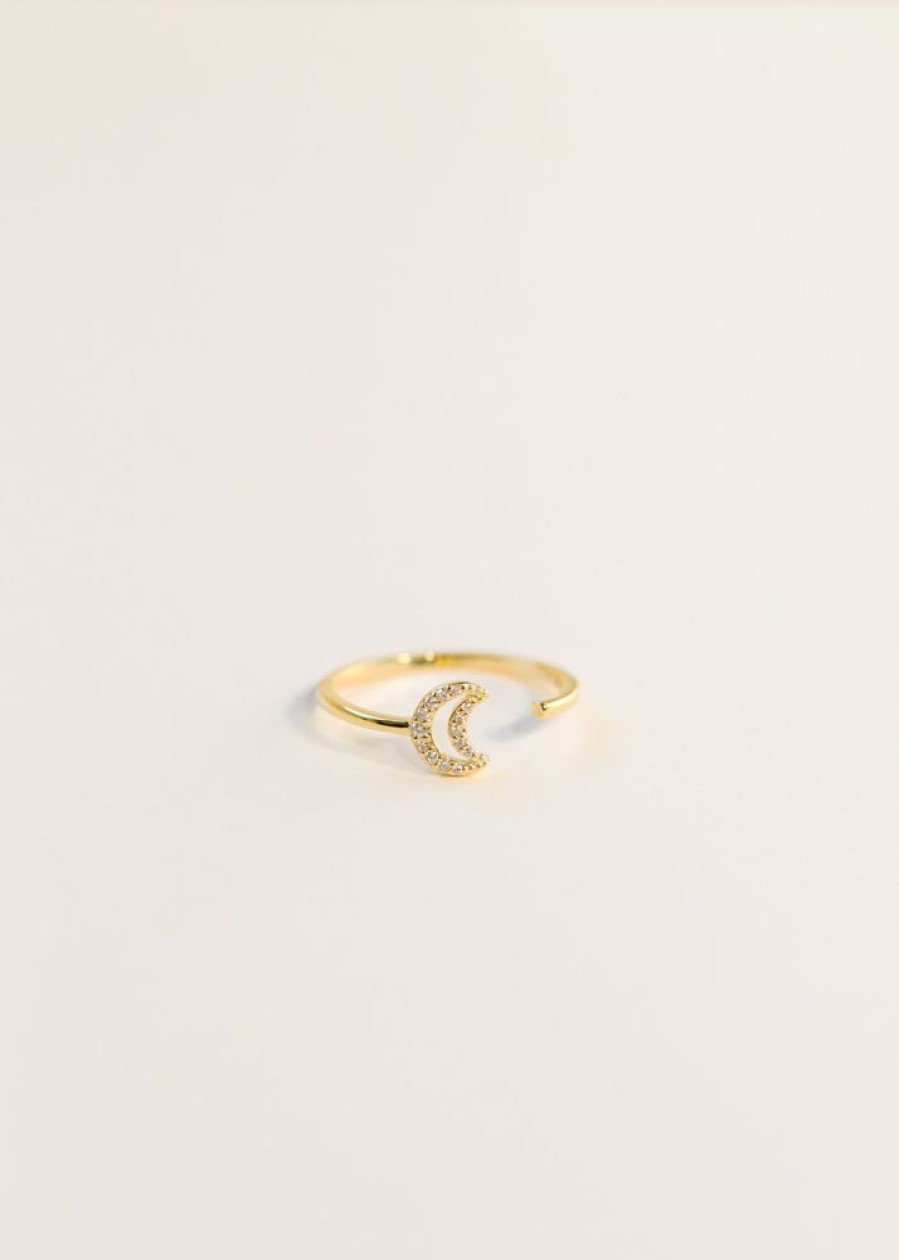 Jewelry jaxkelly | Hollow Moon Open Ring