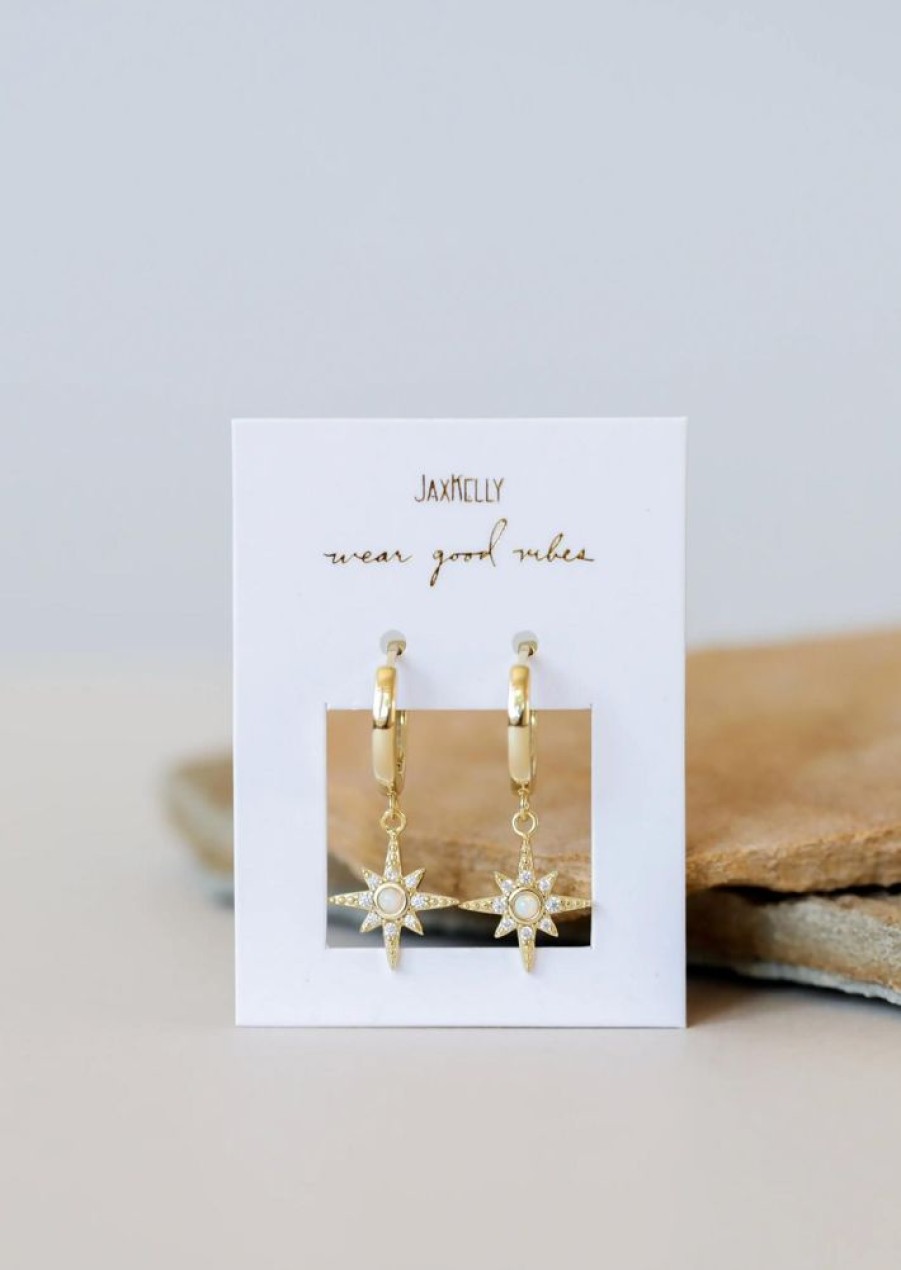 Jewelry jaxkelly Hoops | Starburst Mini Hoop