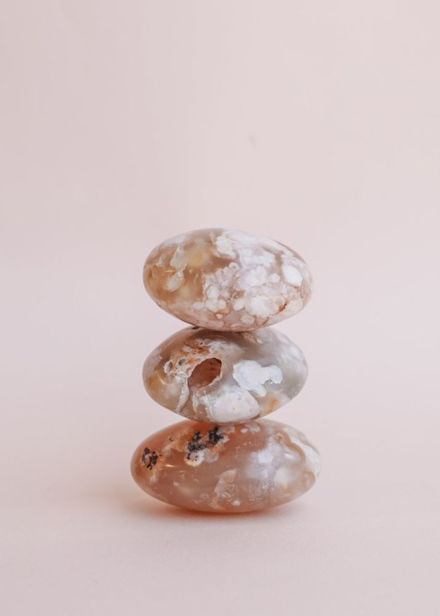 Crystals & Stickers jaxkelly | Flower Agate Palm Stone - Growth