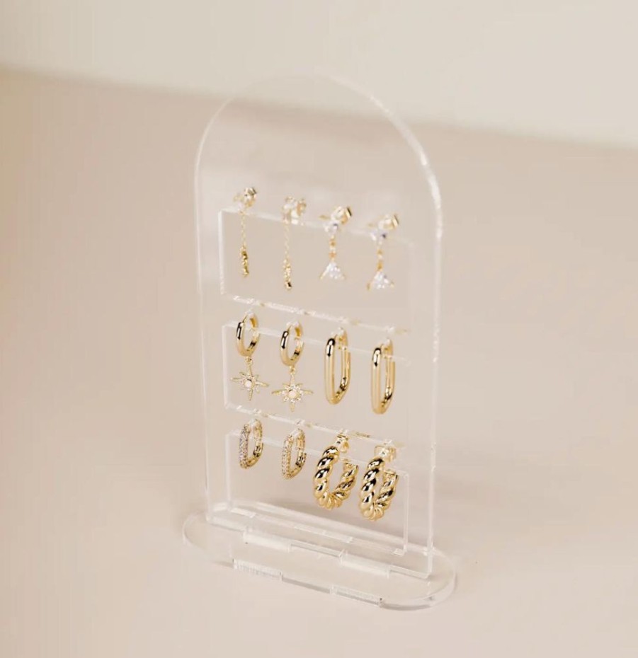 Jewelry jaxkelly | Clear Earring Display Stacked Arch