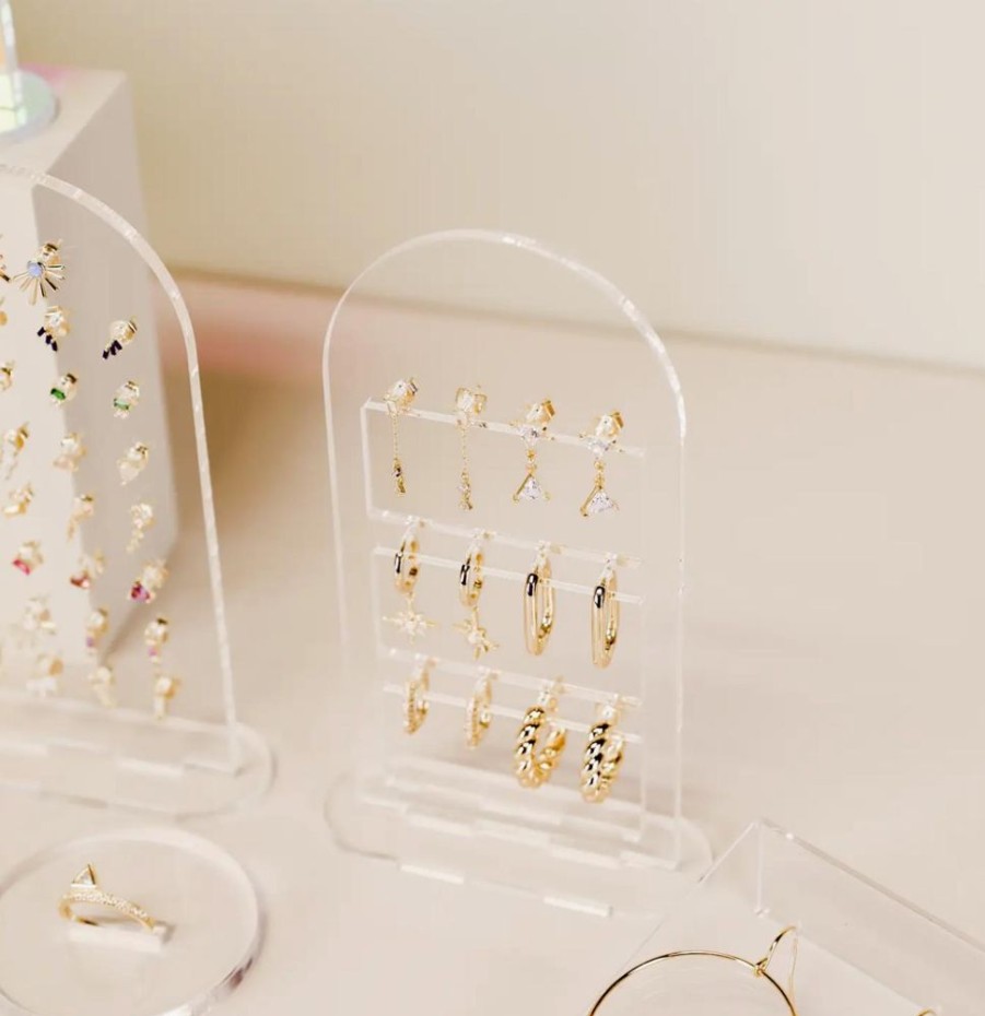 Jewelry jaxkelly | Clear Earring Display Stacked Arch